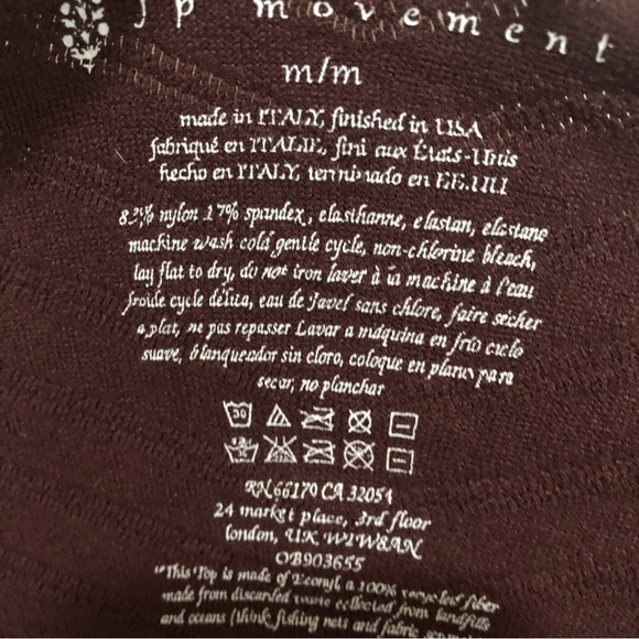 Free People Movement Gone Adrift Seamless Long Sleeve Red Night New Medi… - Picture 7 of 8